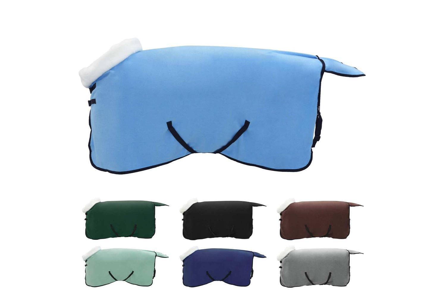 Vidaxl Horse Blanket Full Aqua 115 Cm Polar Fleece-2
