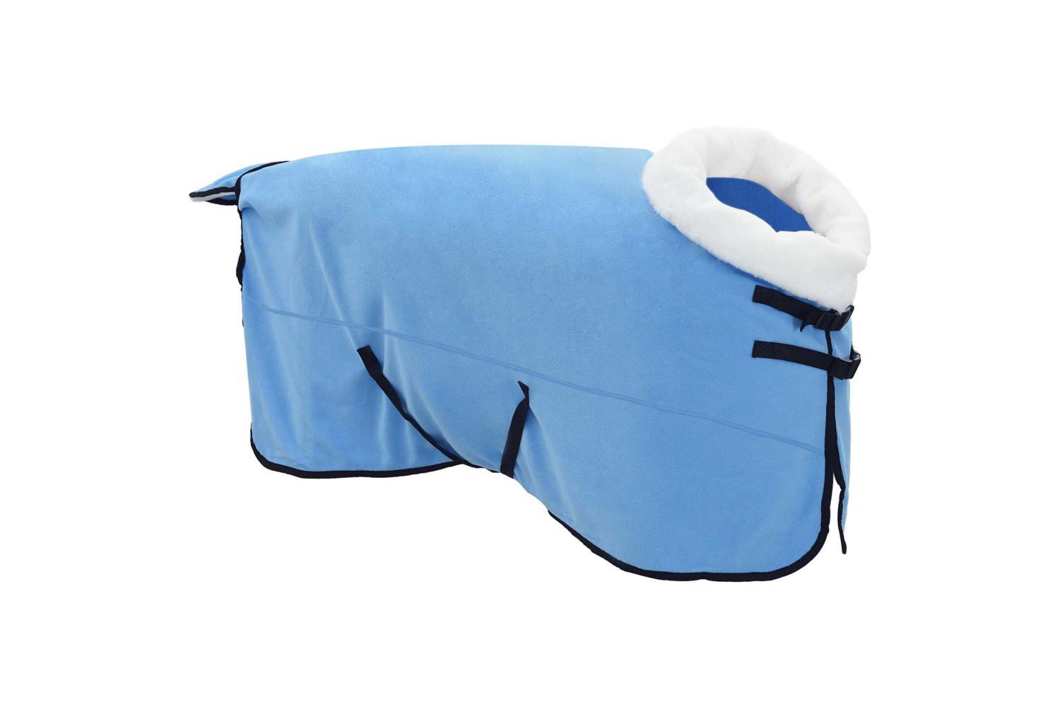 Vidaxl Horse Blanket Full Aqua 145 Cm Polar Fleece-3