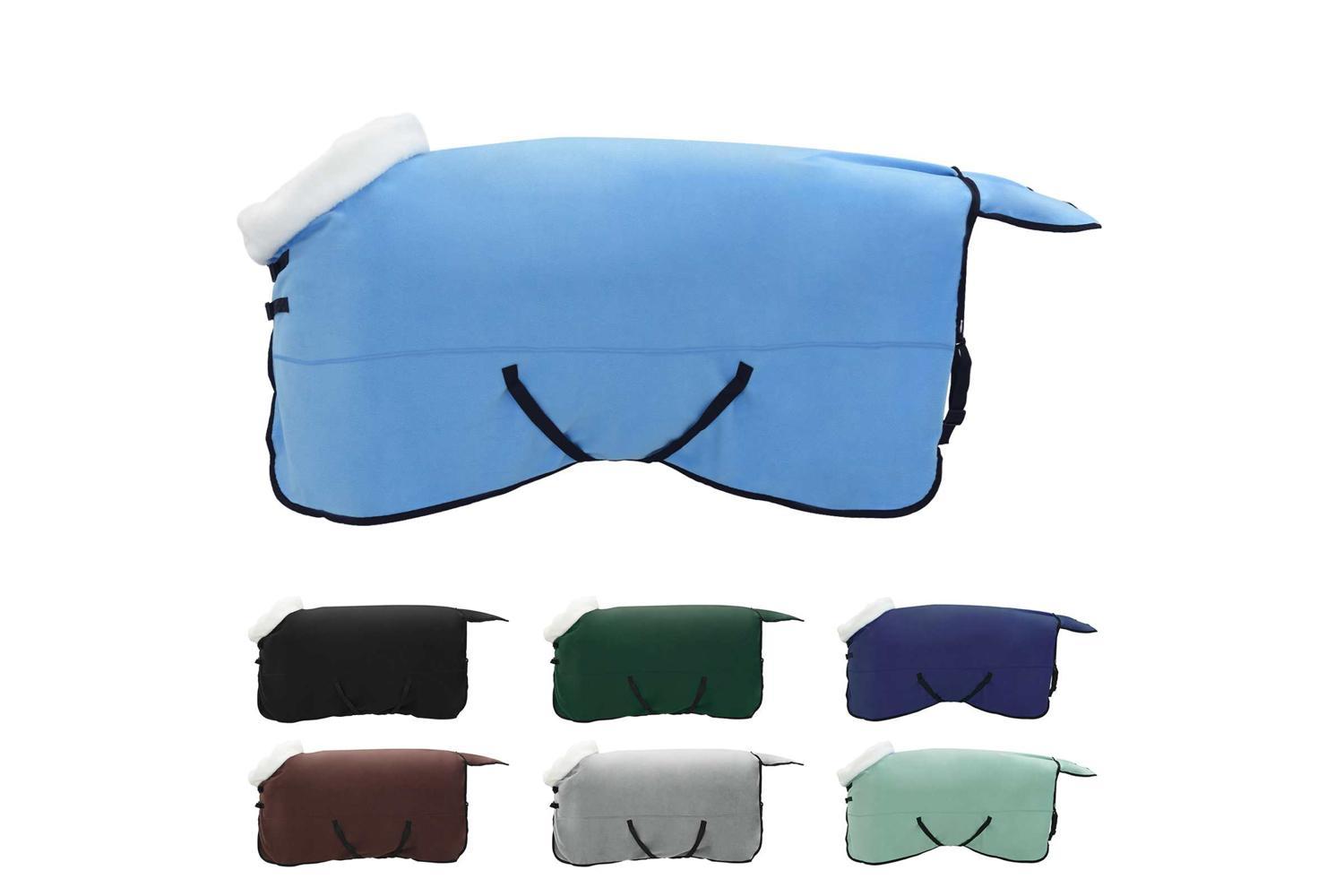 Vidaxl Horse Blanket Full Aqua 165 Cm Polar Fleece-2