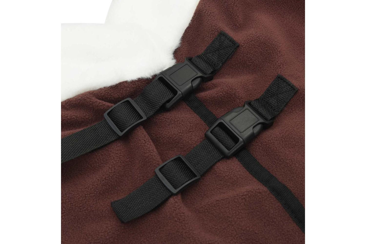 Vidaxl Horse Blanket Full Dark Brown 85 Cm Polar Fleece-8