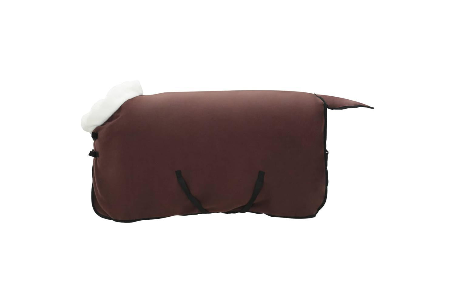 Vidaxl Horse Blanket Full Dark Brown 105 Cm Polar Fleece-4