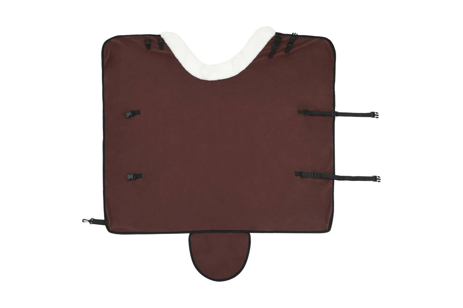 Vidaxl Horse Blanket Full Dark Brown 105 Cm Polar Fleece-6