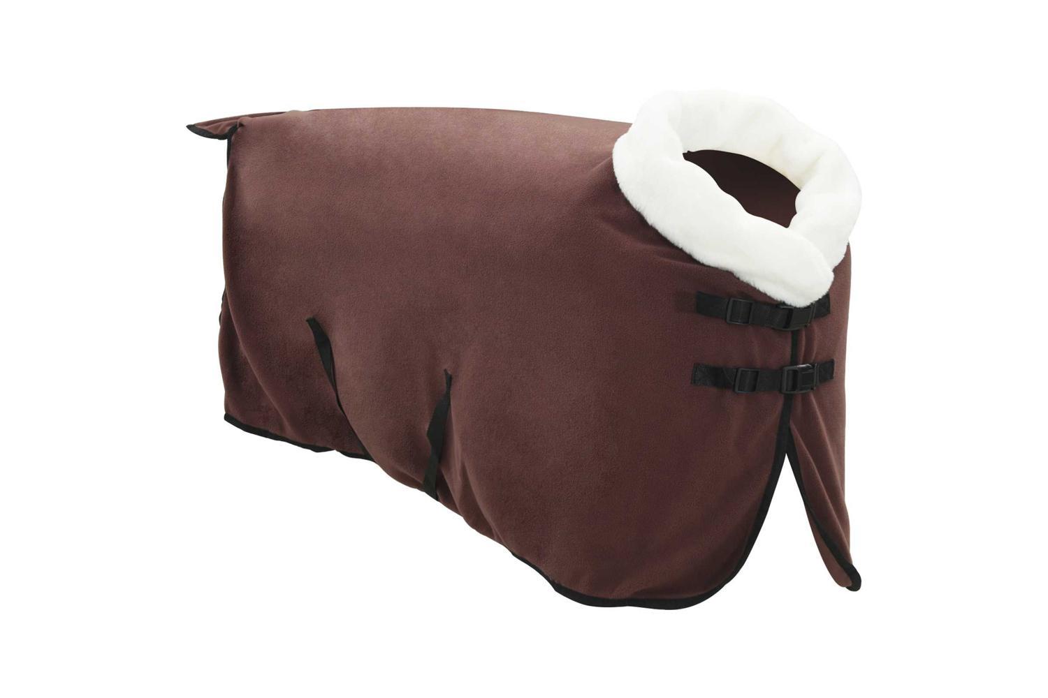 Vidaxl Horse Blanket Full Dark Brown 115 Cm Polar Fleece-3