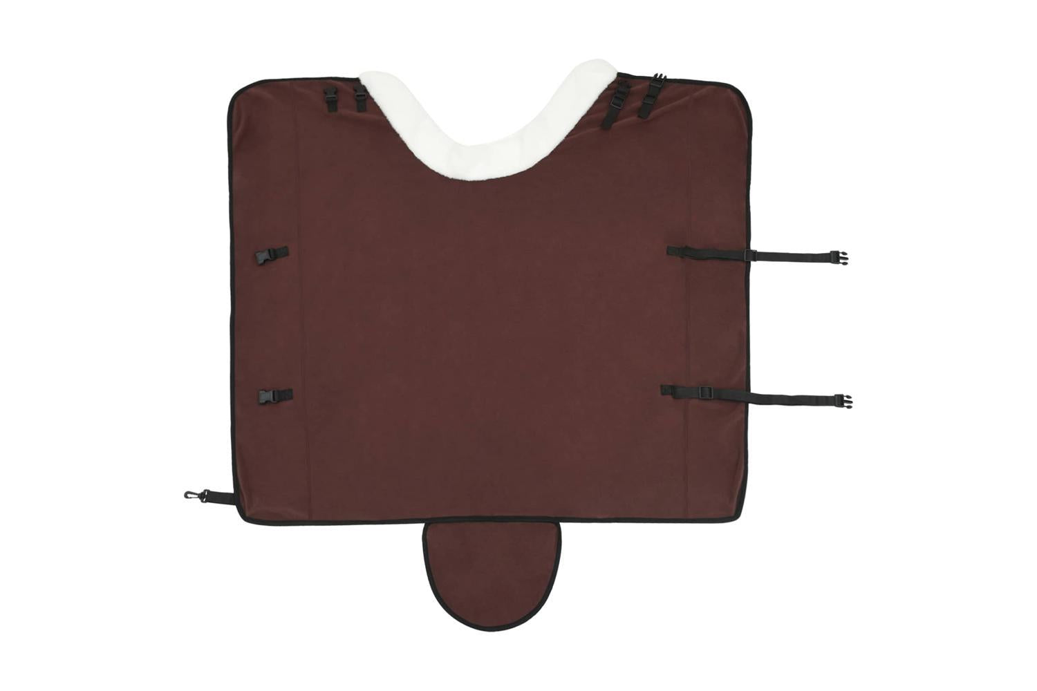 Vidaxl Horse Blanket Full Dark Brown 145 Cm Polar Fleece-6