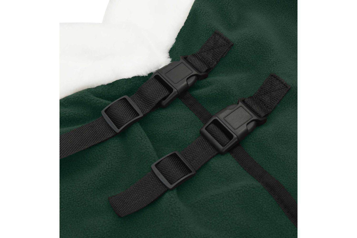 Vidaxl Horse Blanket Full Dark Green 145 Cm Polar Fleece-8