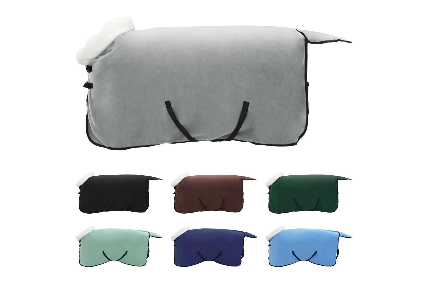 Vidaxl Horse Blanket Full Light Grey And Pink 95 Cm Polar Fleece-2