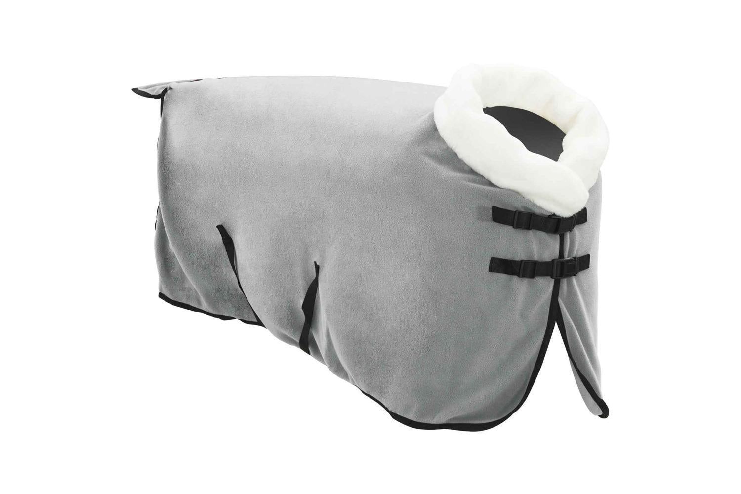 Vidaxl Horse Blanket Full Light Grey And Pink 105 Cm Polar Fleece-3