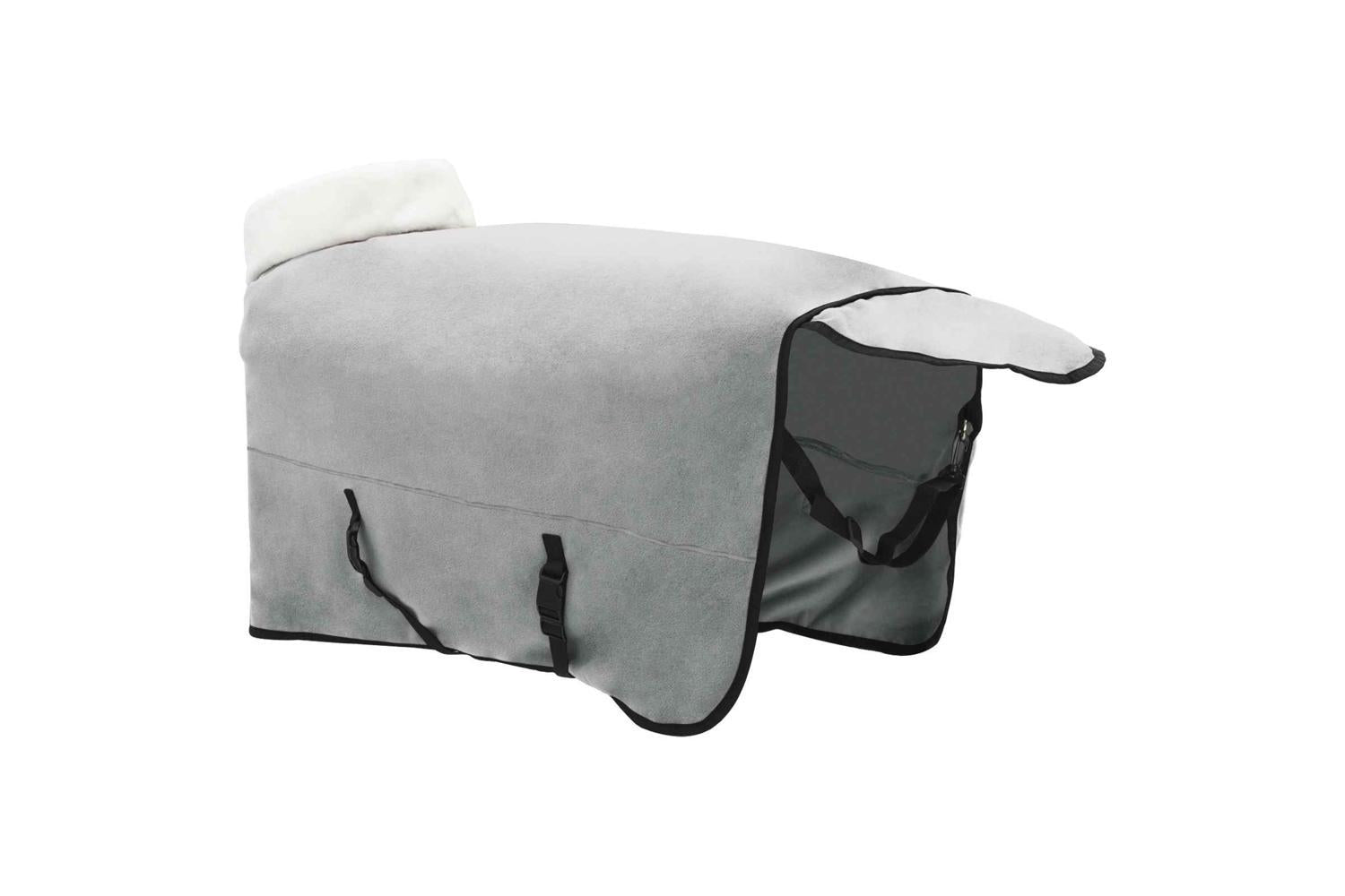 Vidaxl Horse Blanket Full Light Grey And Pink 145 Cm Polar Fleece-5