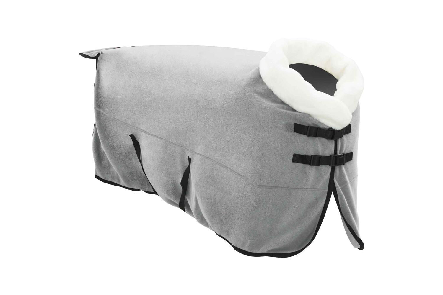 Vidaxl Horse Blanket Full Light Grey And Pink 165 Cm Polar Fleece-3