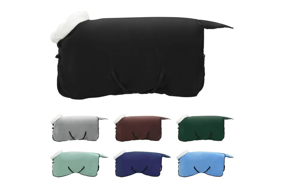 Vidaxl Horse Blanket Black 115 Cm Polar Fleece