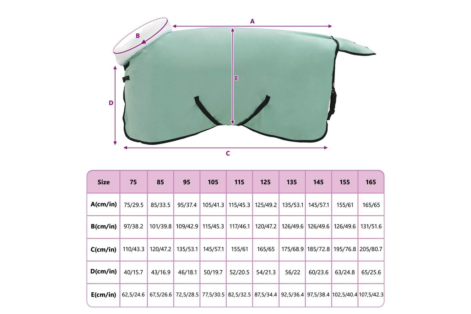 Vidaxl Horse Blanket Special Green 115 Cm Polar Fleece-9
