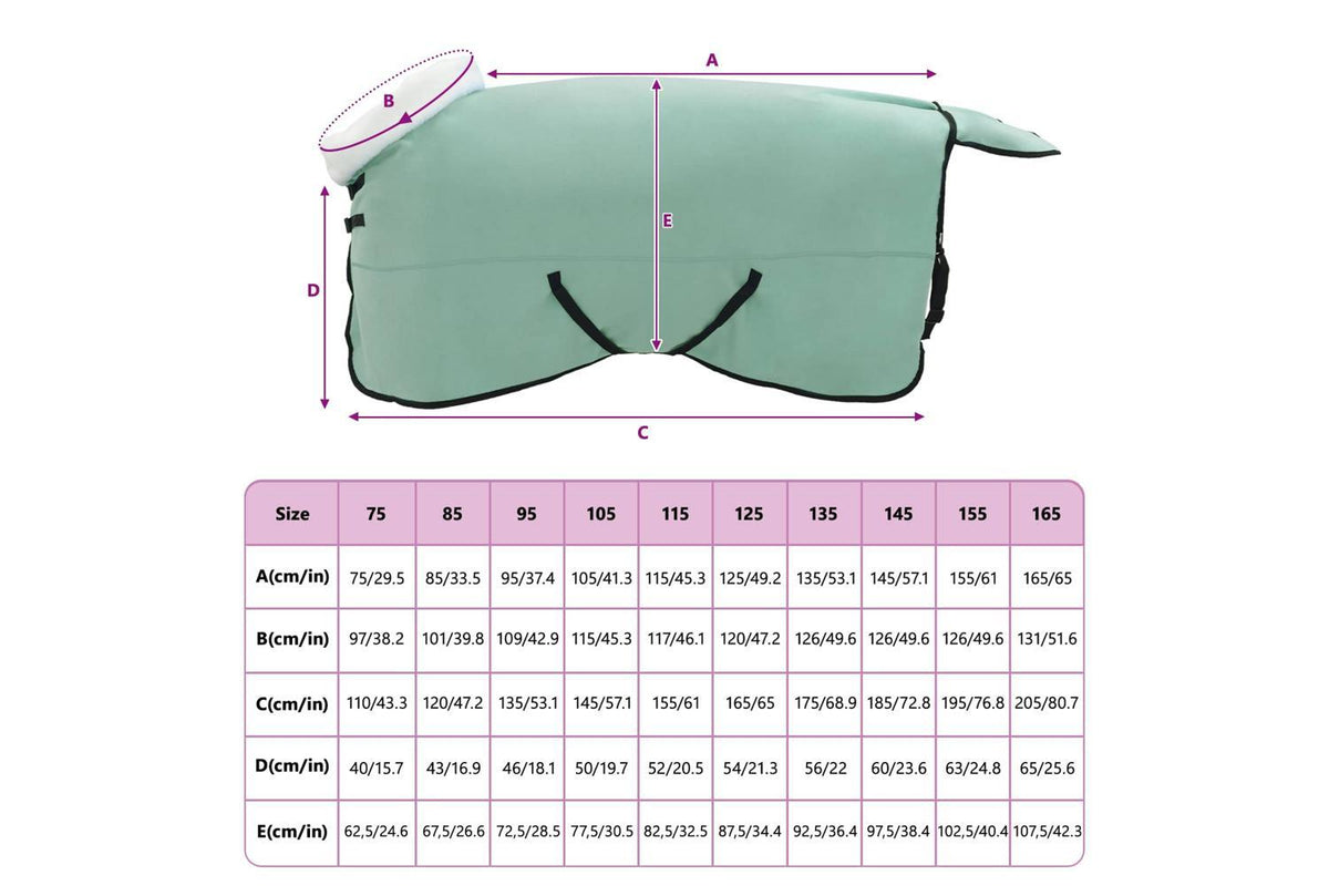 Vidaxl Horse Blanket Special Green 155 Cm Polar Fleece-9