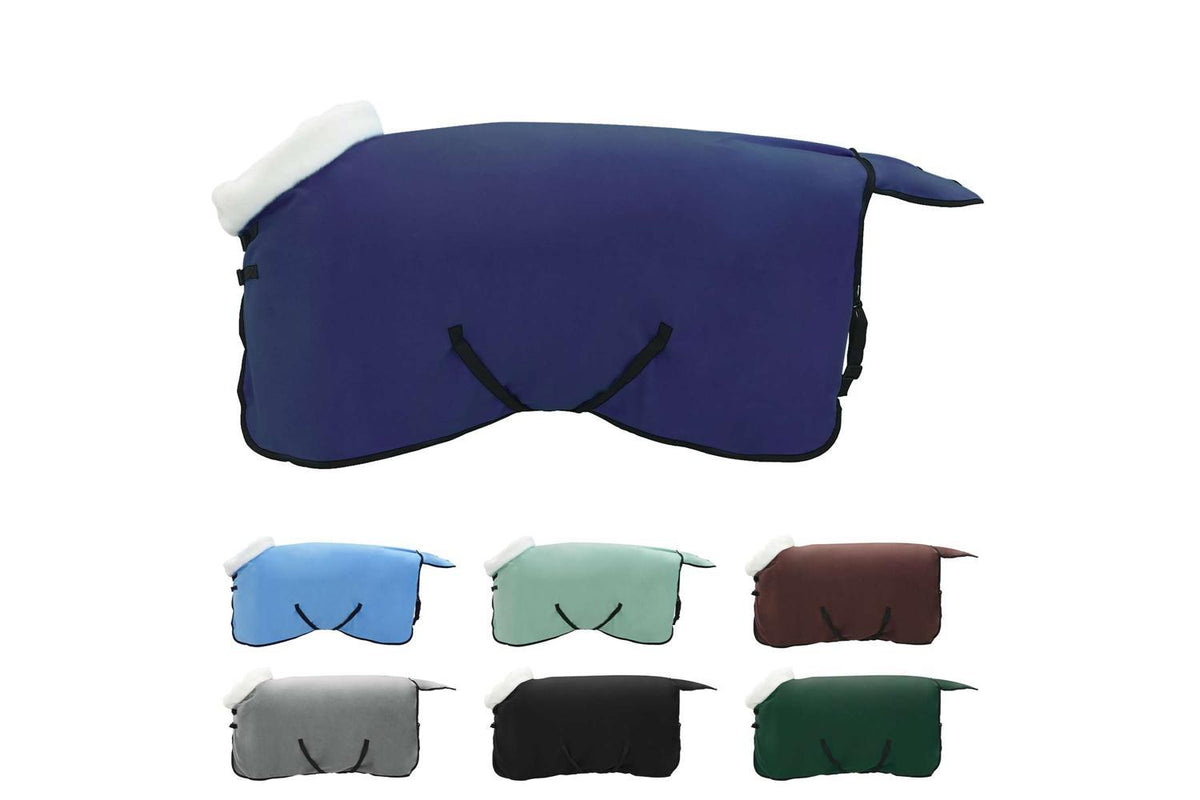 Vidaxl Horse Blanket Navy Blue 95 Cm Polar Fleece-2