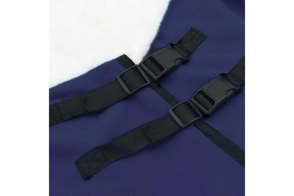 Vidaxl Horse Blanket Navy Blue 95 Cm Polar Fleece-8