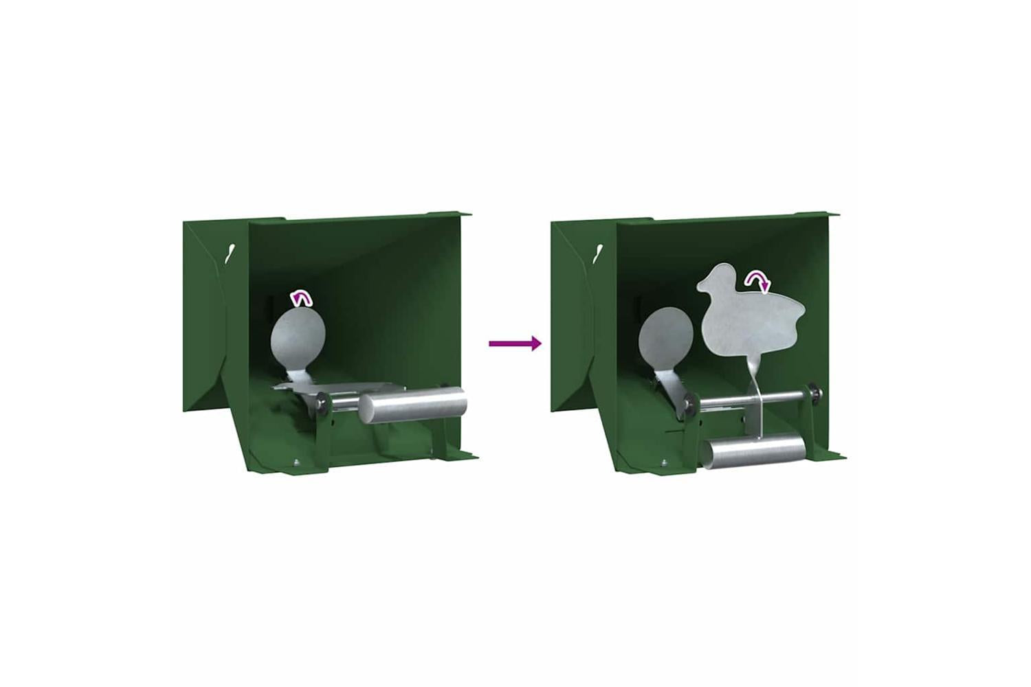 Vidaxl Pellet Trap Green 14 X 14 X 19 Cm Steel-8