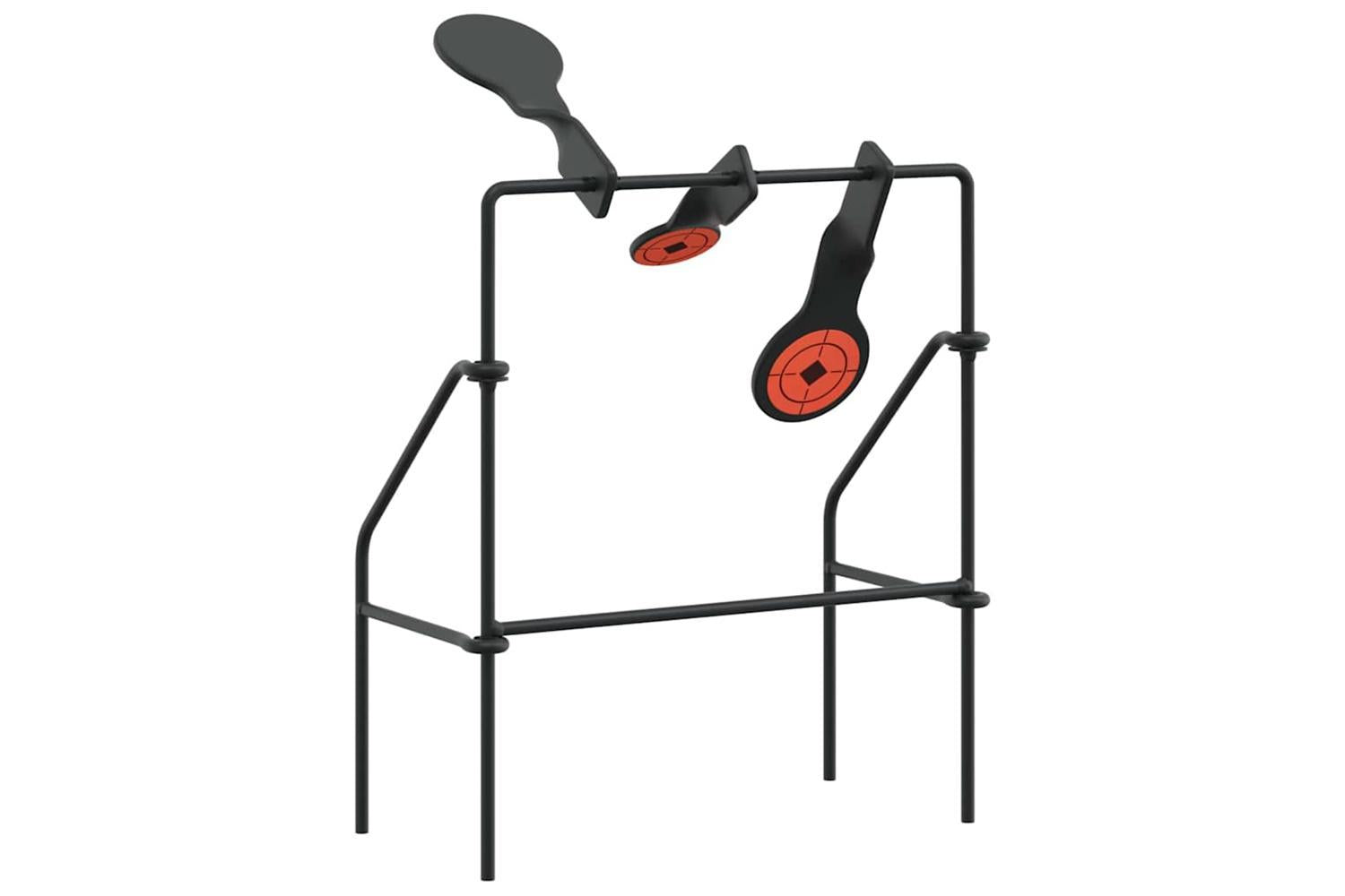 Vidaxl Resetting Target Black 26 X 13 X 31 Cm Steel-2