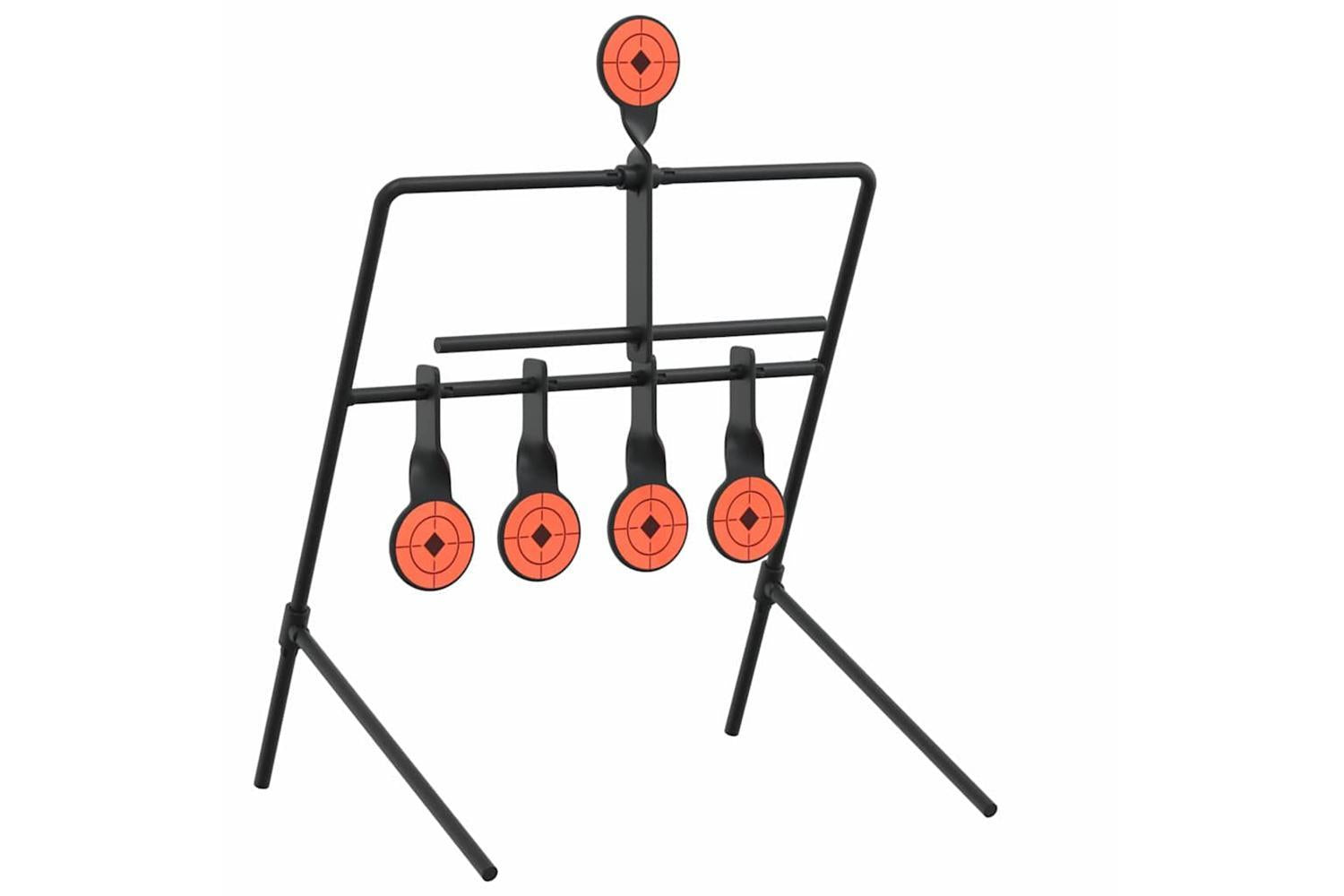 Vidaxl Resetting Target Black 40 X 34 X 53 Cm Steel