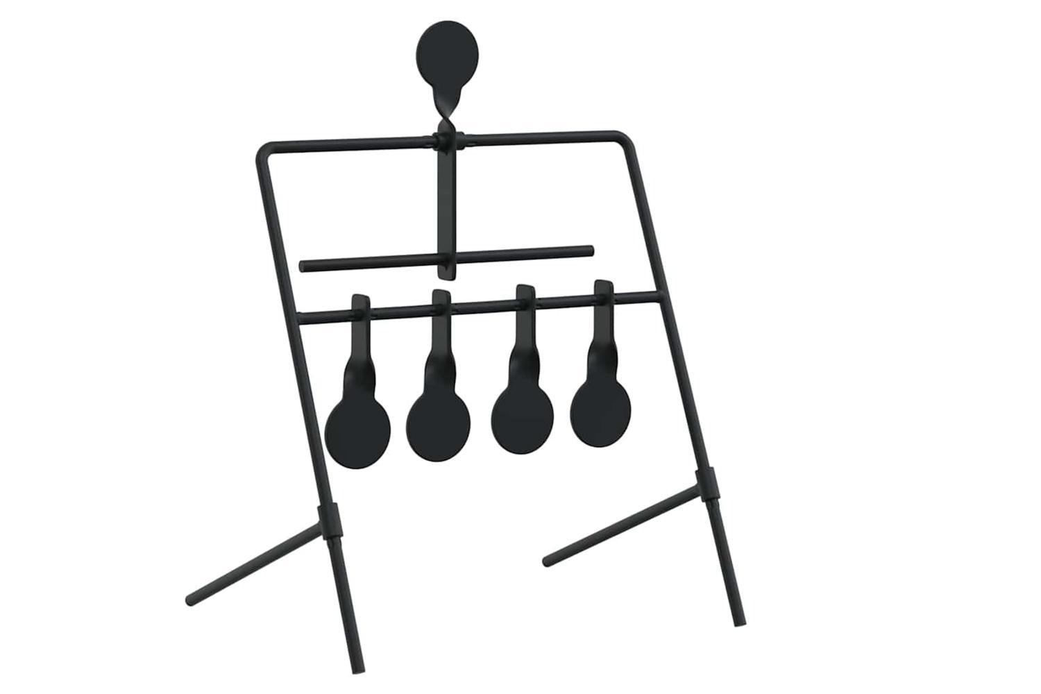 Vidaxl Resetting Target Black 40 X 34 X 53 Cm Steel-6