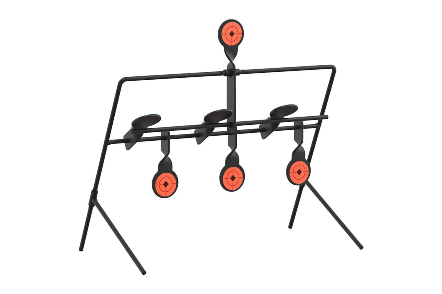 Vidaxl Resetting Target Black 38 X 20 X 33.5 Cm Steel-2