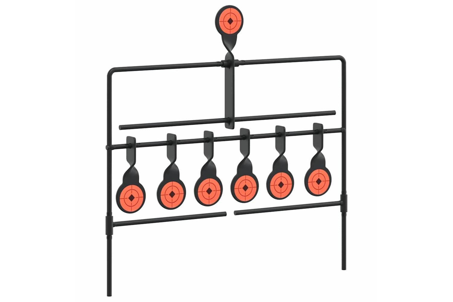 Vidaxl Resetting Target Black 38 X 20 X 33.5 Cm Steel-3