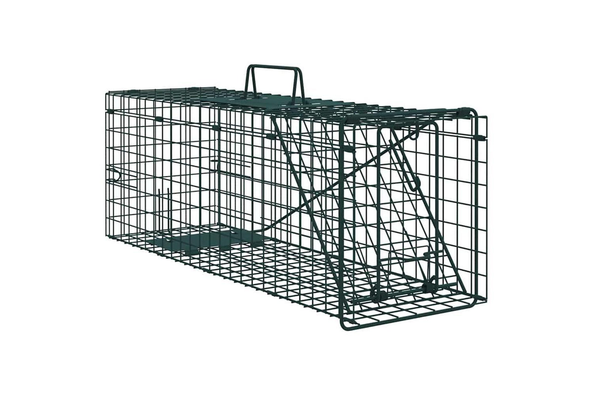 Vidaxl Animal Trap Green 61 X 20 X 21.5 Cm Steel