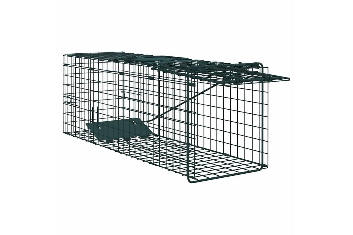Vidaxl Animal Trap Green 61 X 20 X 21.5 Cm Steel-4