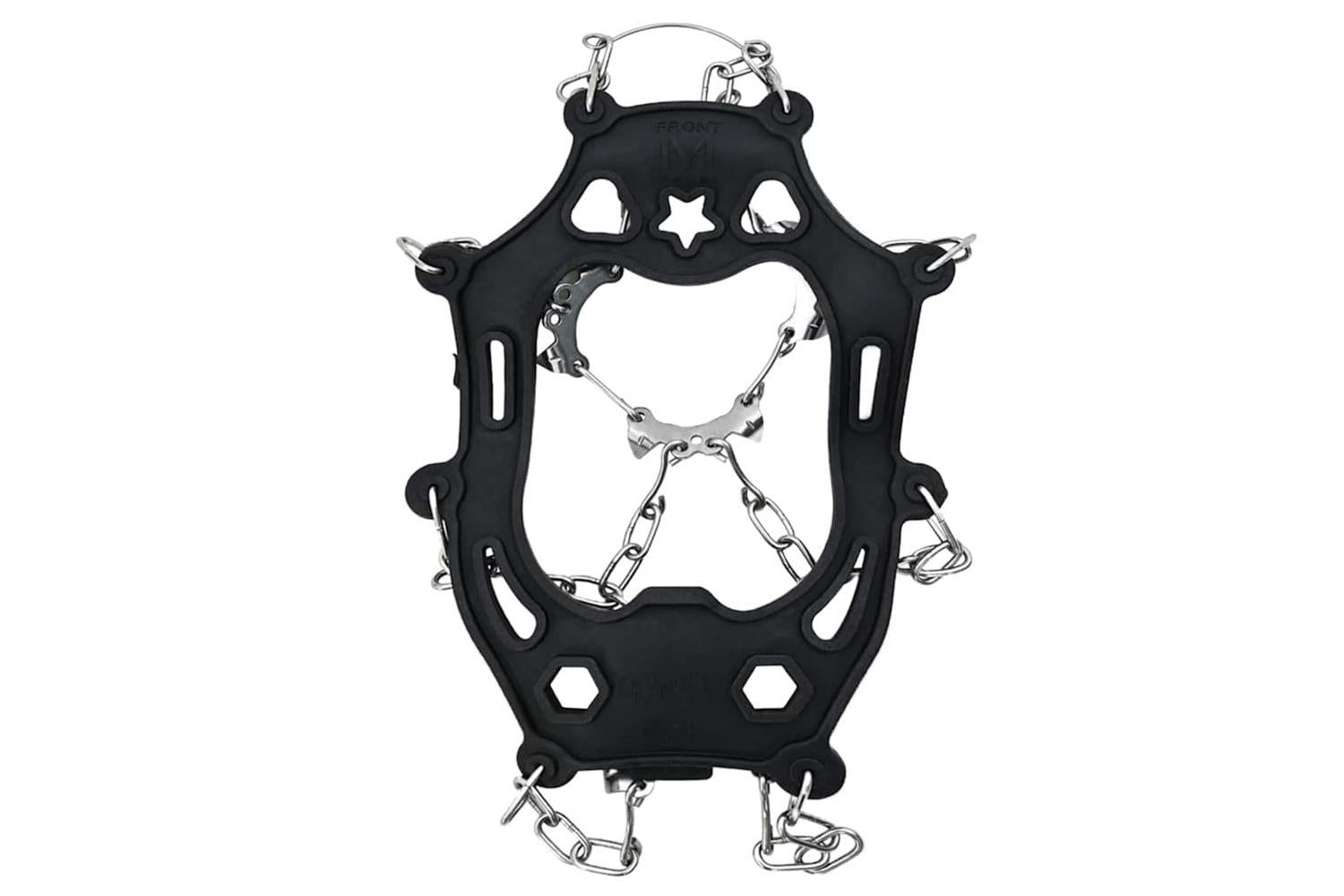 Vidaxl Ice Cleats For Shoes Black L Stainless Steel-4