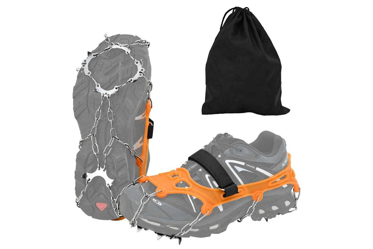 Vidaxl Ice Cleats For Shoes Orange Xl Stainless Steel-2