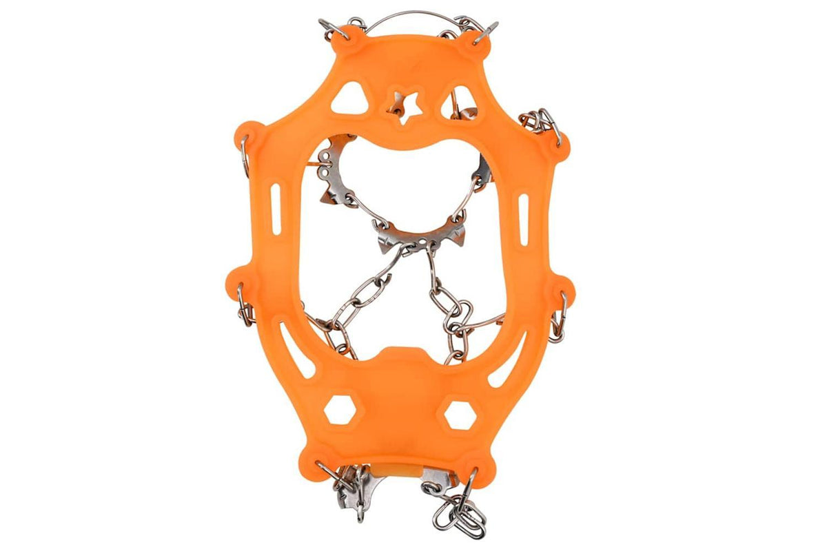 Vidaxl Ice Cleats For Shoes Orange Xl Stainless Steel-4