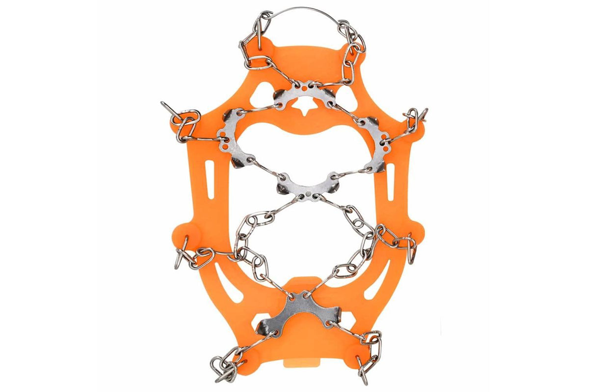Vidaxl Ice Cleats For Shoes Orange Xl Stainless Steel-5