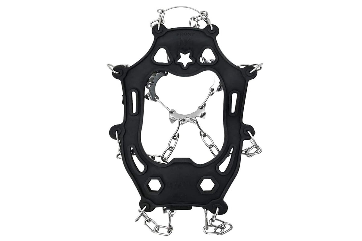 Vidaxl Ice Cleats For Shoes Black Xl Stainless Steel-4