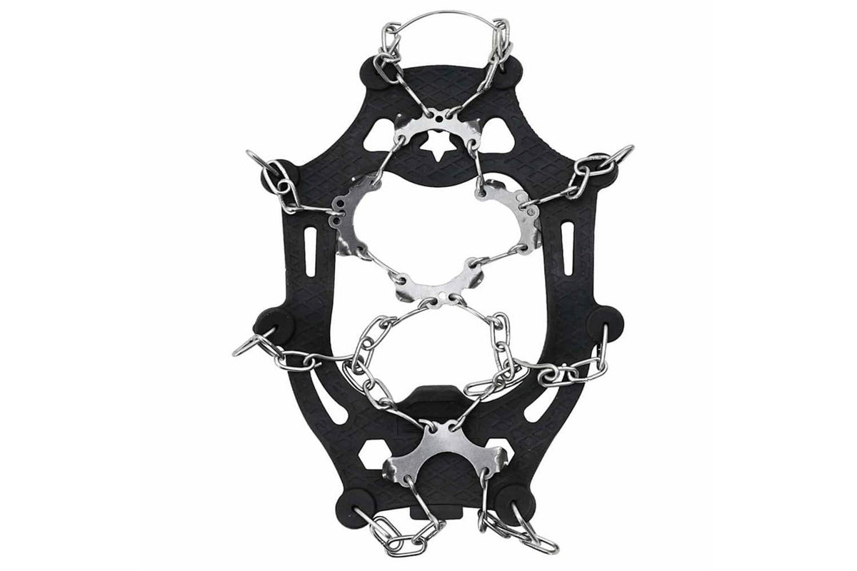 Vidaxl Ice Cleats For Shoes Black Xl Stainless Steel-5