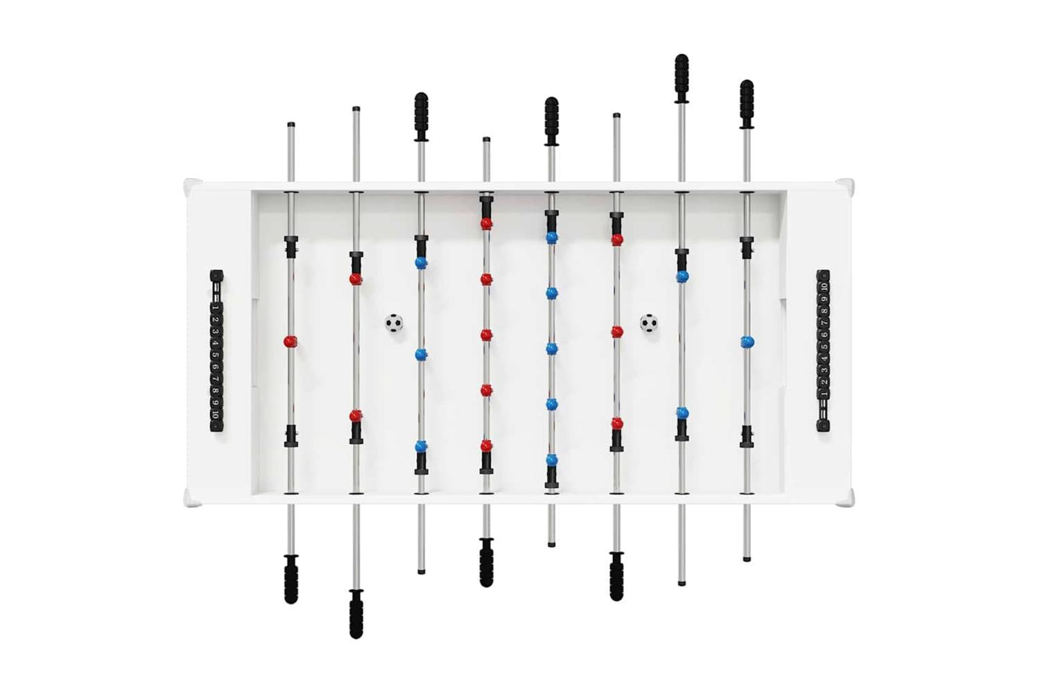 Vidaxl Foosball Table White 125 X 60.5 X 80 Cm Engineered Wood-6
