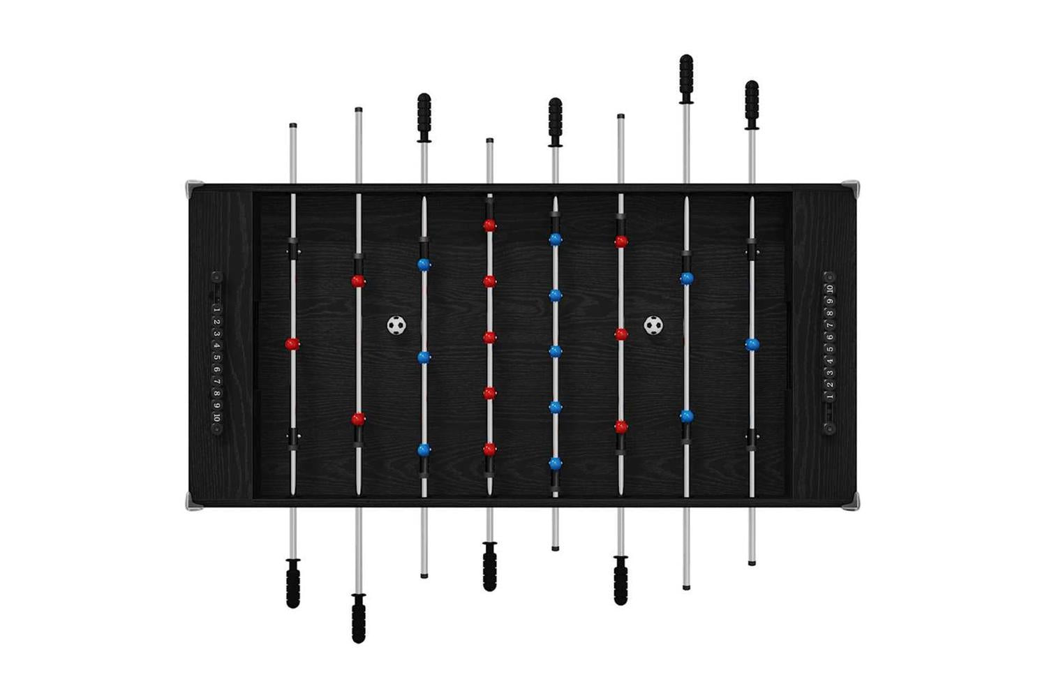Vidaxl Foosball Table Black Oak 125 X 60.5 X 80 Cm Engineered Wood-6