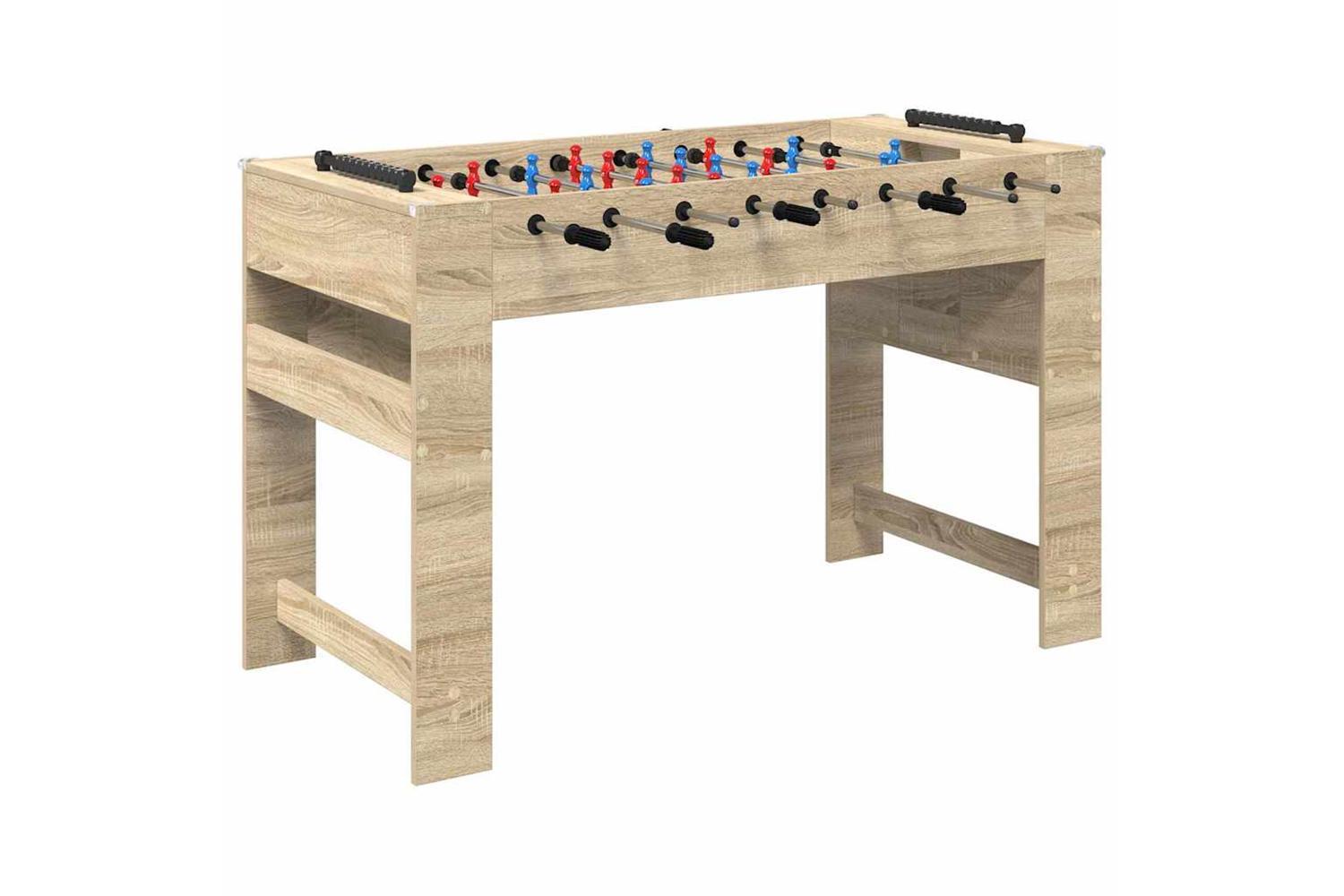 Vidaxl Foosball Table Sonoma Oak 125 X 60.5 X 80 Cm Engineered Wood-2