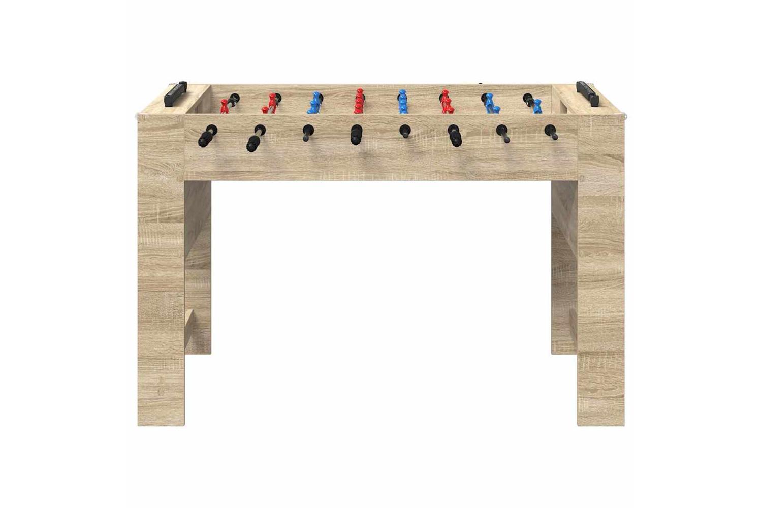 Vidaxl Foosball Table Sonoma Oak 125 X 60.5 X 80 Cm Engineered Wood-4