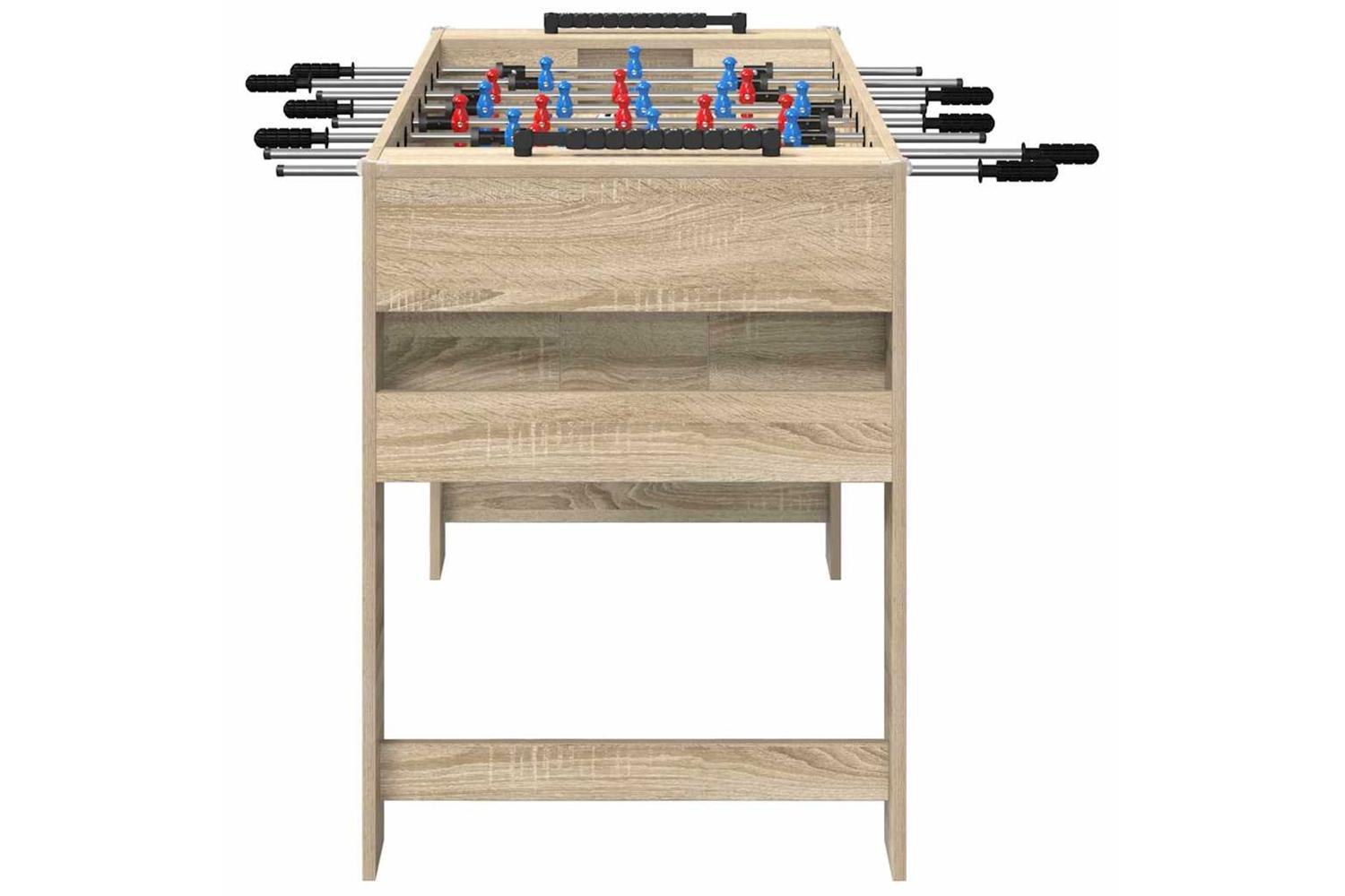 Vidaxl Foosball Table Sonoma Oak 125 X 60.5 X 80 Cm Engineered Wood-5