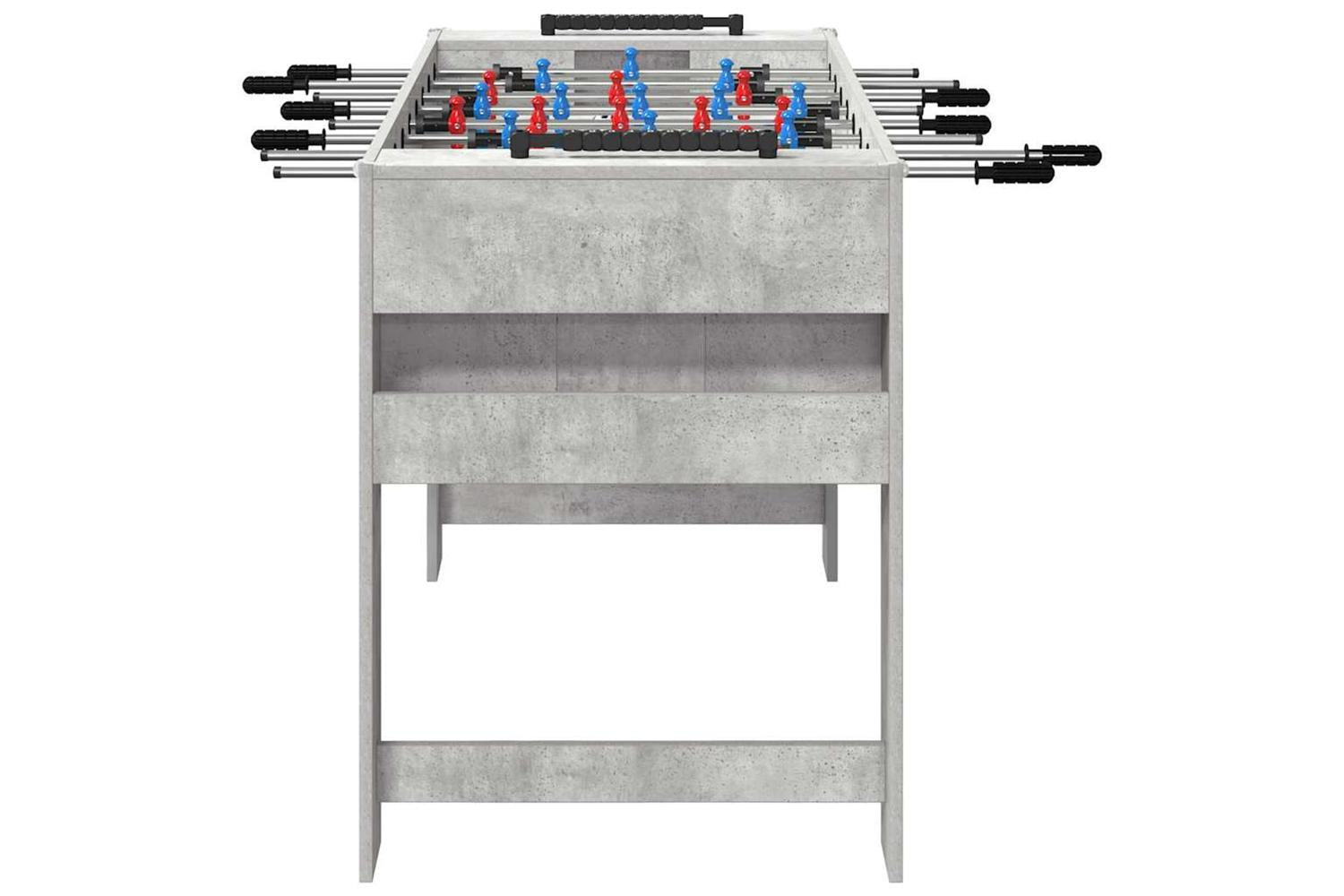 Vidaxl Foosball Table Concrete Grey 125 X 60.5 X 80 Cm Engineered Wood-5