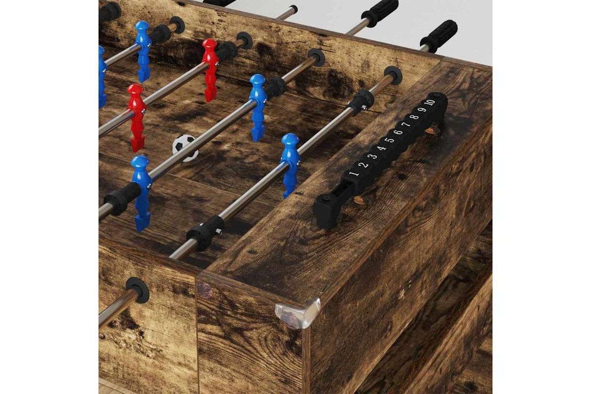 Vidaxl Foosball Table Smoked Oak 125 X 60.5 X 80 Cm Engineered Wood-3