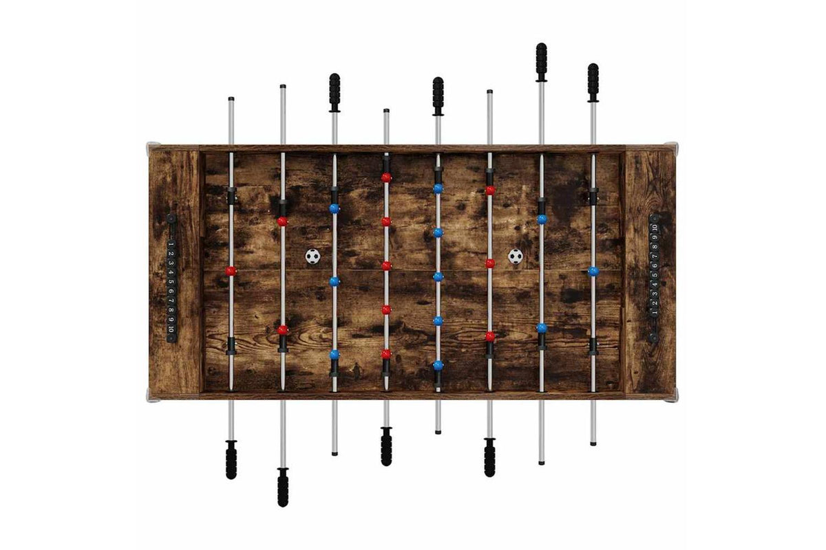 Vidaxl Foosball Table Smoked Oak 125 X 60.5 X 80 Cm Engineered Wood-6