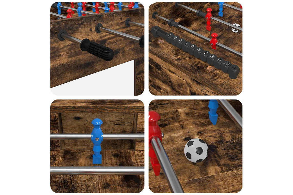 Vidaxl Foosball Table Smoked Oak 125 X 60.5 X 80 Cm Engineered Wood-8
