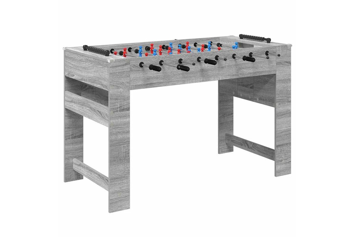 Vidaxl Foosball Table Grey Sonoma 125 X 60.5 X 80 Cm Engineered Wood-2