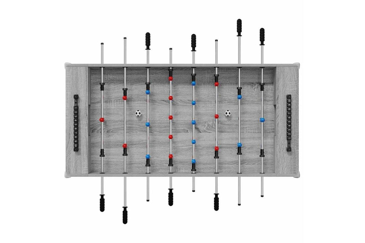 Vidaxl Foosball Table Grey Sonoma 125 X 60.5 X 80 Cm Engineered Wood-6