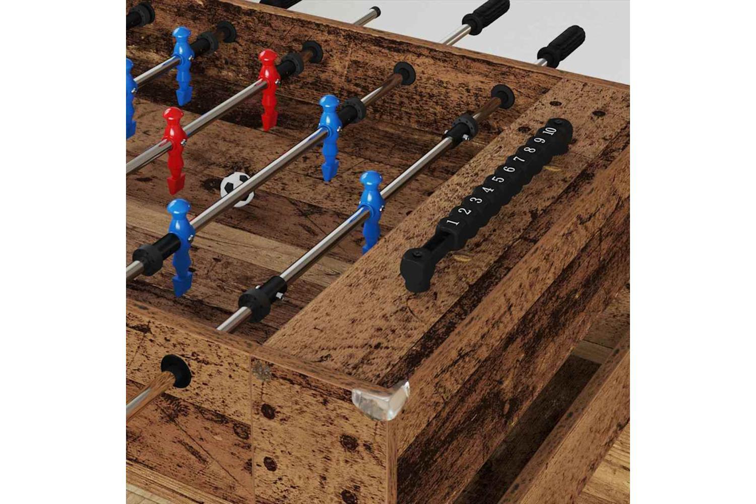 Vidaxl Foosball Table Old Wood 125 X 60.5 X 80 Cm Engineered Wood-3