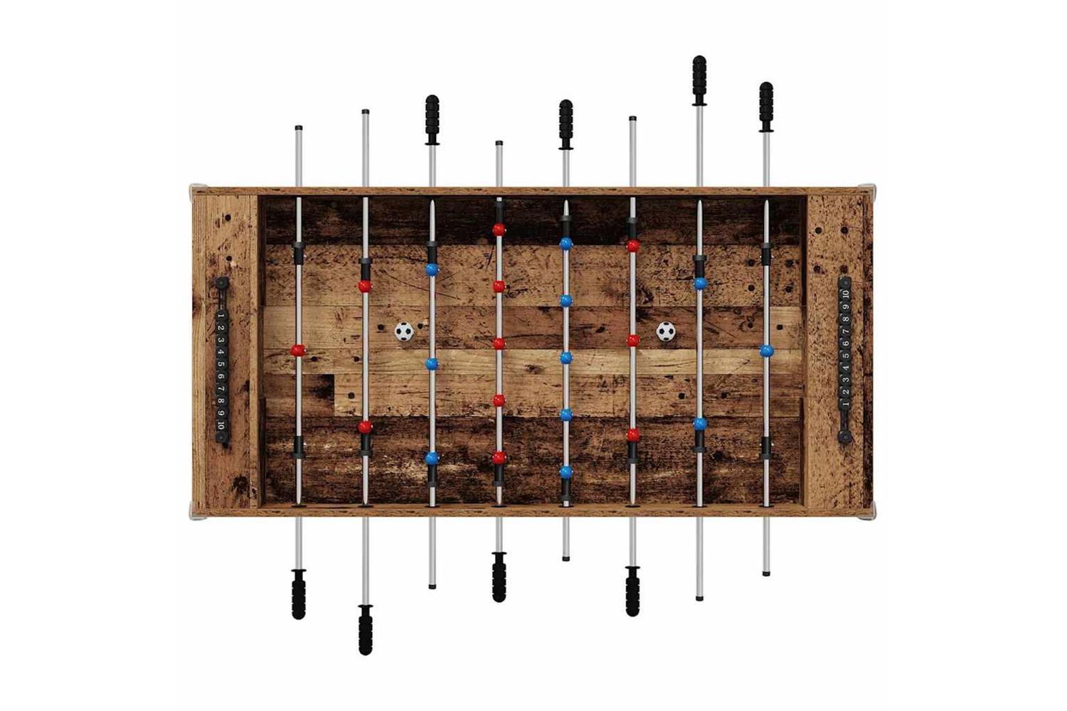Vidaxl Foosball Table Old Wood 125 X 60.5 X 80 Cm Engineered Wood-6