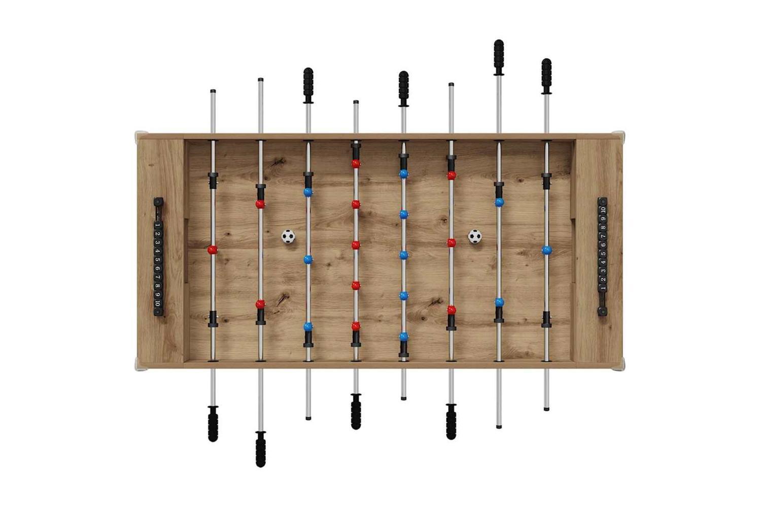 Vidaxl Foosball Table Artisan Oak 125 X 60.5 X 80 Cm Engineered Wood-6