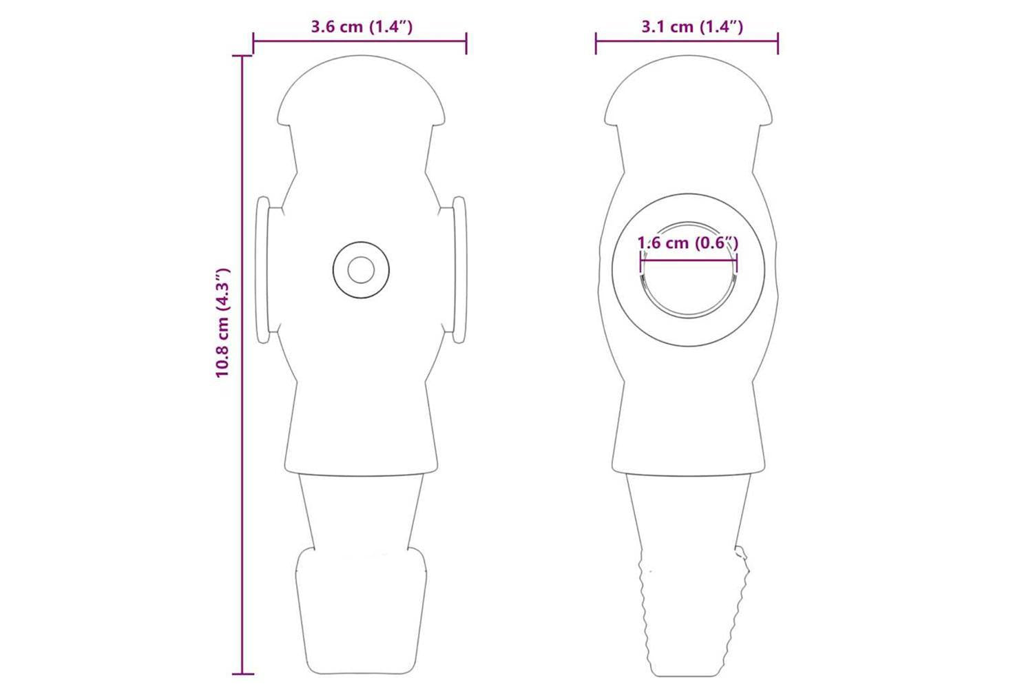 Vidaxl Football Table Players For 3.6 X 3.1 X 10.8 Cm Rod 24 Pcs-6