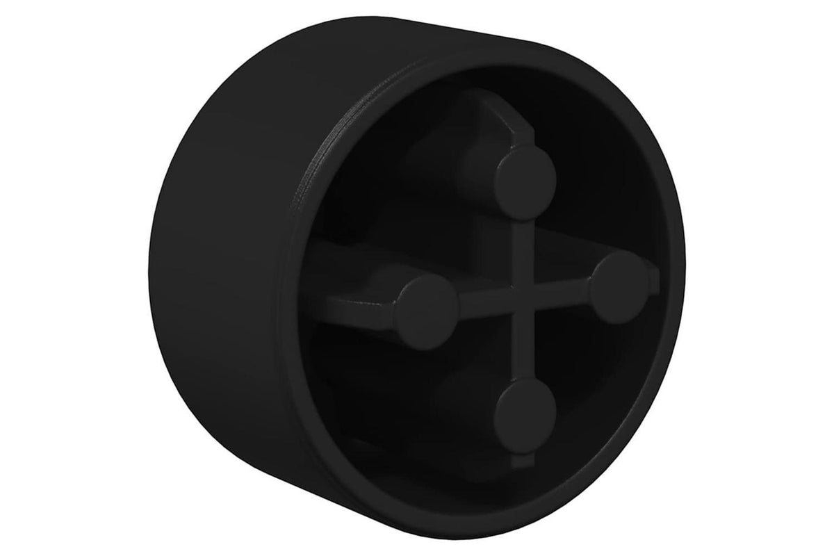 Vidaxl Football Table End Caps 10 Pcs Black 1.5 X 1.5 X 1 Cm Plastic-5