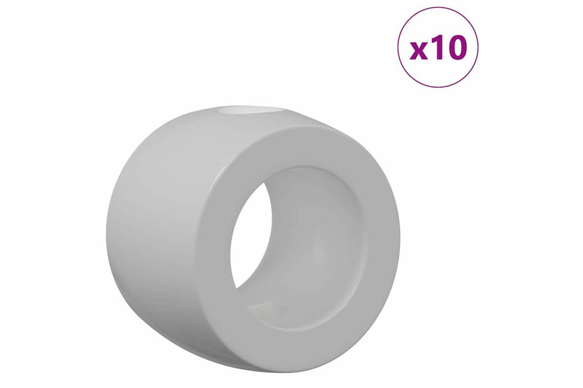 Vidaxl Football Table Bearings 10 Pcs Black 3 X 3 X 2.1 Cm Plastic-3