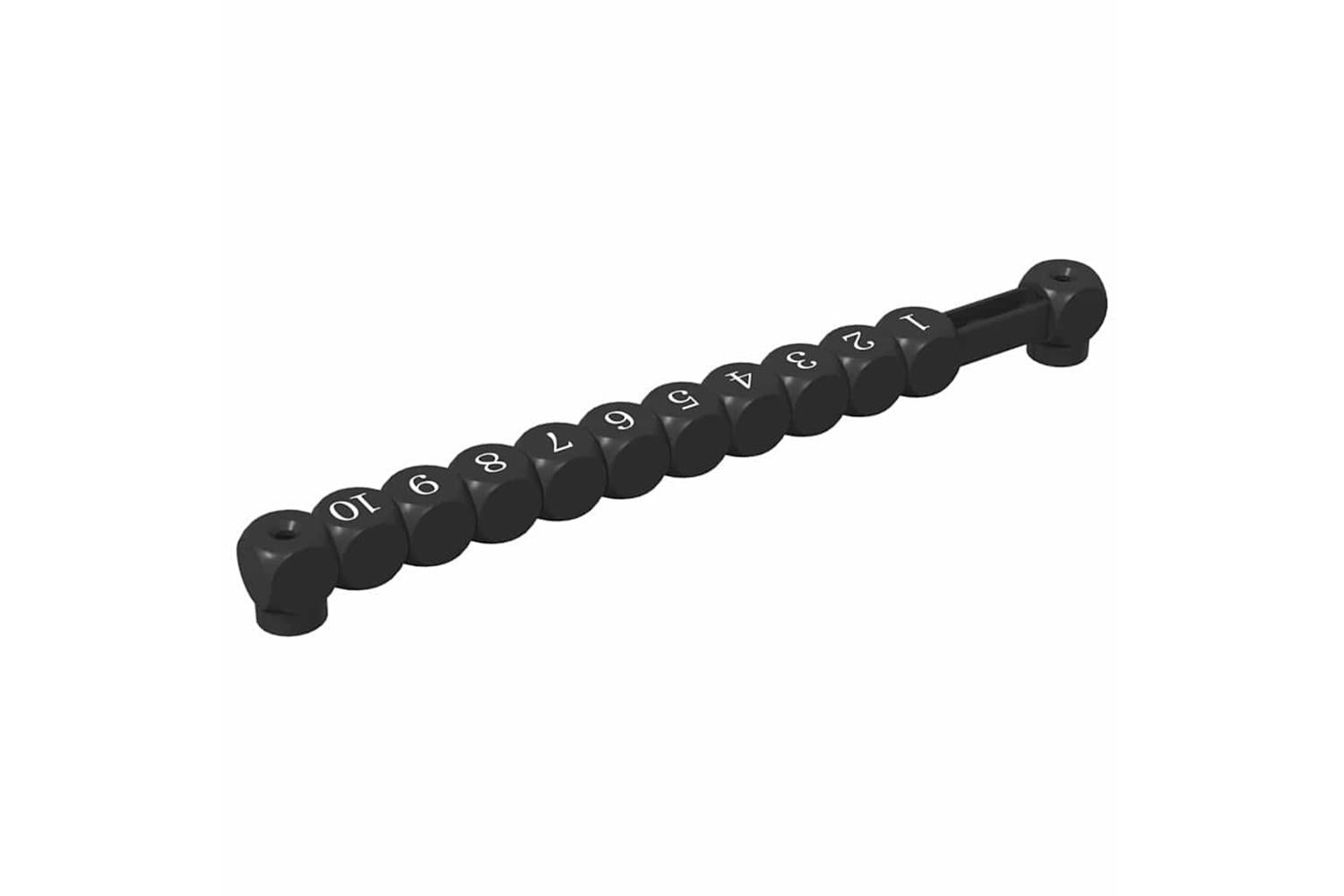 Vidaxl Football Table Counts 2 Pcs Black 30 X 2.2 X 2.9 Cm Plastic-4